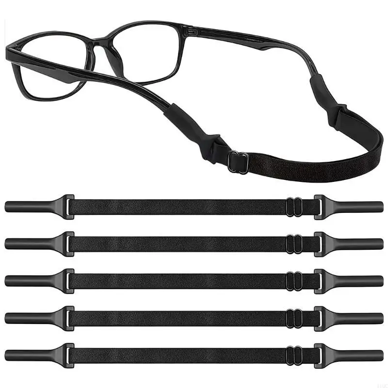 5Pcs Reinforced Nonslip Eyeglass Strap For Enhancing Stability During Exercise And Outdoor Adventures 