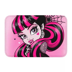 Monster High Doll Bedroom Mat Draculaura Pink Print Doormat Kitchen Carpet Entrance Door Rug Home Decoration