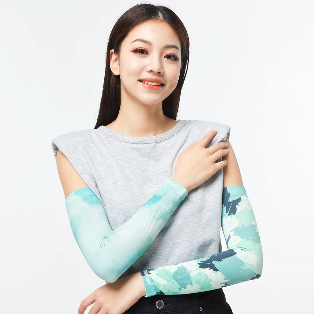 OhSunny Anti-UV Arm Sleeves Sun Protection UPF50+ Sunscreen Gradient  Arms Cover Breathable For Summer Outdoor Driving Cycling