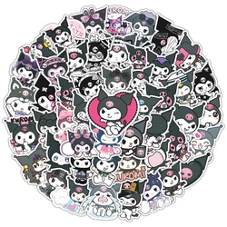 50pcs New Cartoon Anime Kuromi Graffiti Sticker Notebook Electric Vehicle Scooter Decorative Waterproof Sticker