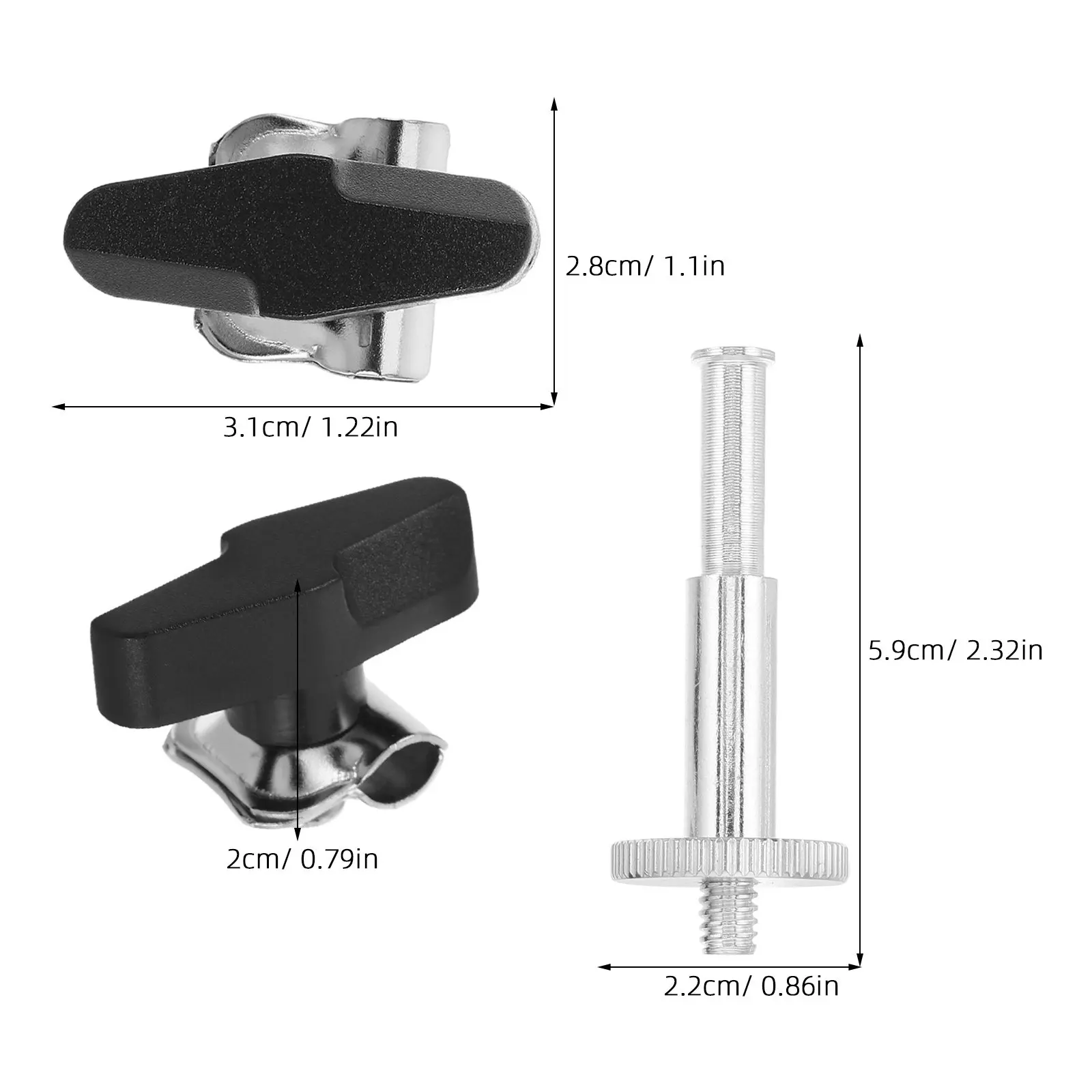 1Set Studio Mic Arm Mount Adapter Joint Head Converter Screw Bolt Fastener Clamp Replacement Microphone Stand Connector Scissor