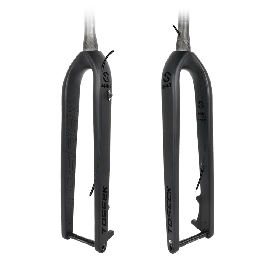 

Full Carbon Fiber Bike Front Fork 29er 15x110mm Thru Axle Rigid Fork Integration Bicycle Boost Fork