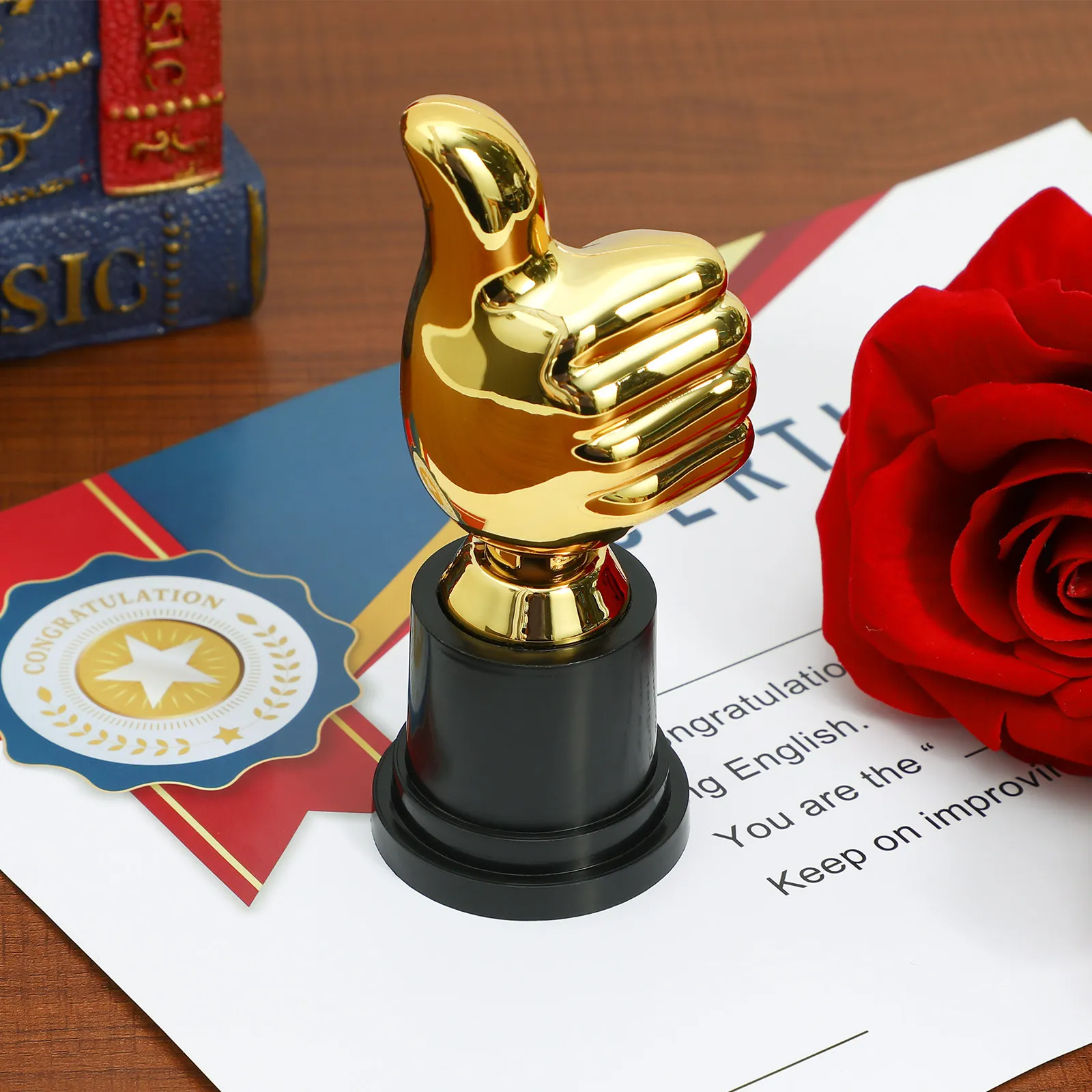 

Пластиковый наградной кубок-пальчик, декоративный трофей для детских соревнований, спортивные наградные кубки для взрослых