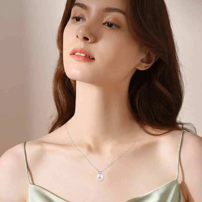 Light Luxury Natural Freshwater Pearl Necklace S925 Sterling Silver Sweater Collarbone Chain Festival Valentine's Day Gift