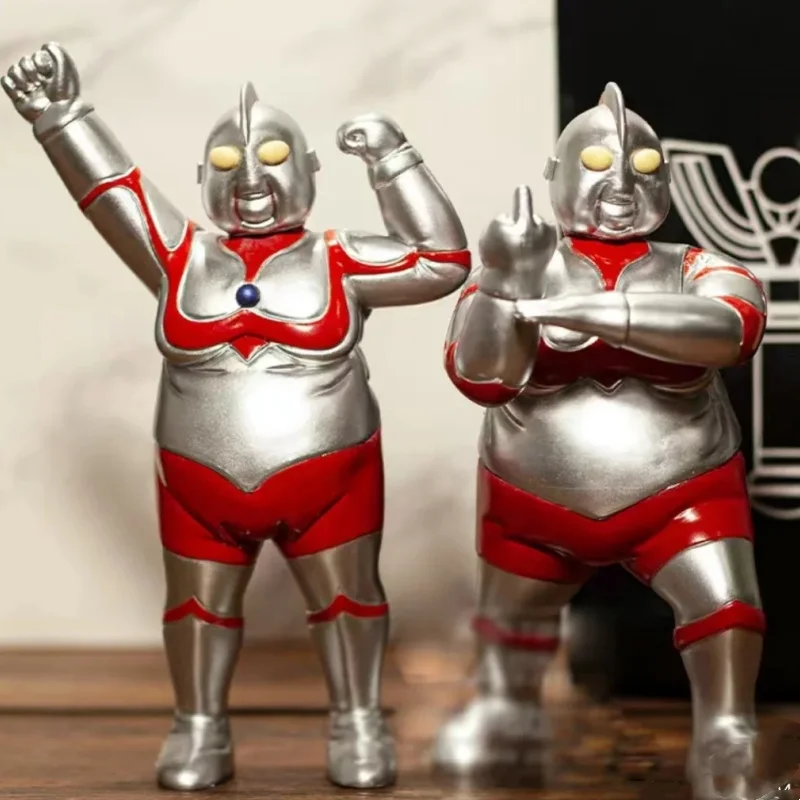 18cm Ultraman Anime Gk Ultraman Obesity Kawaii  Pvc 2022 New Birthday Model Collections Model Kid Toy Surprise Children Toys