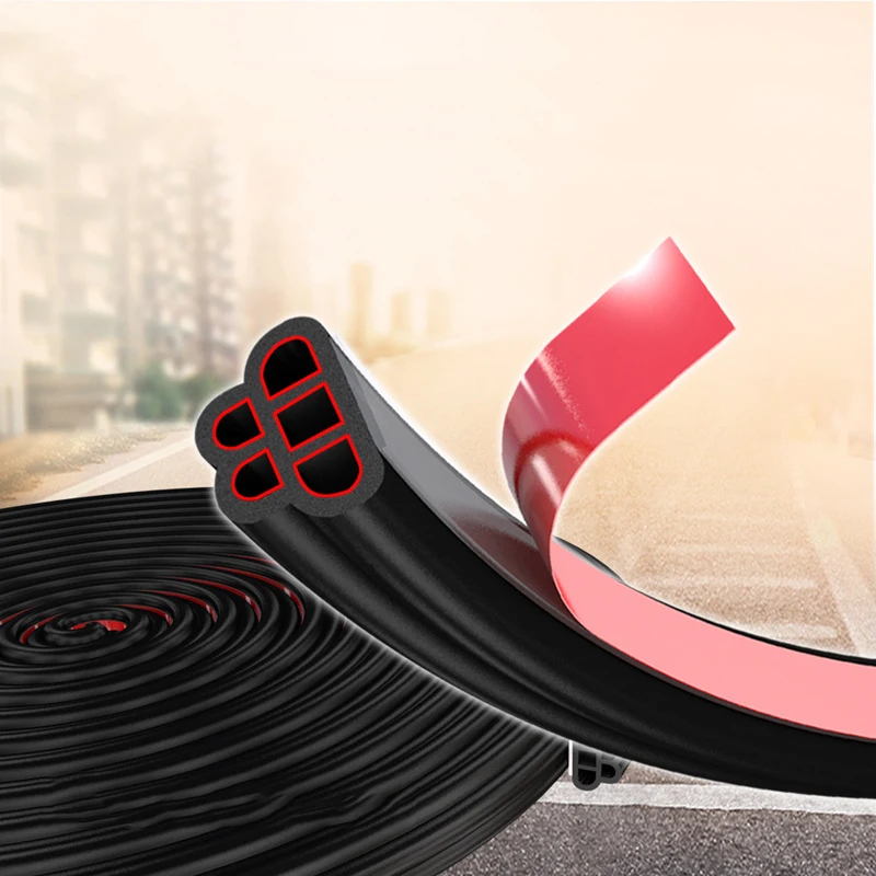 Anti-Collision Sound Insulation Car Door Sealing Strip Rubber Weatherstrip Edge Trim Noise Auto Exterior Accessories автотовары