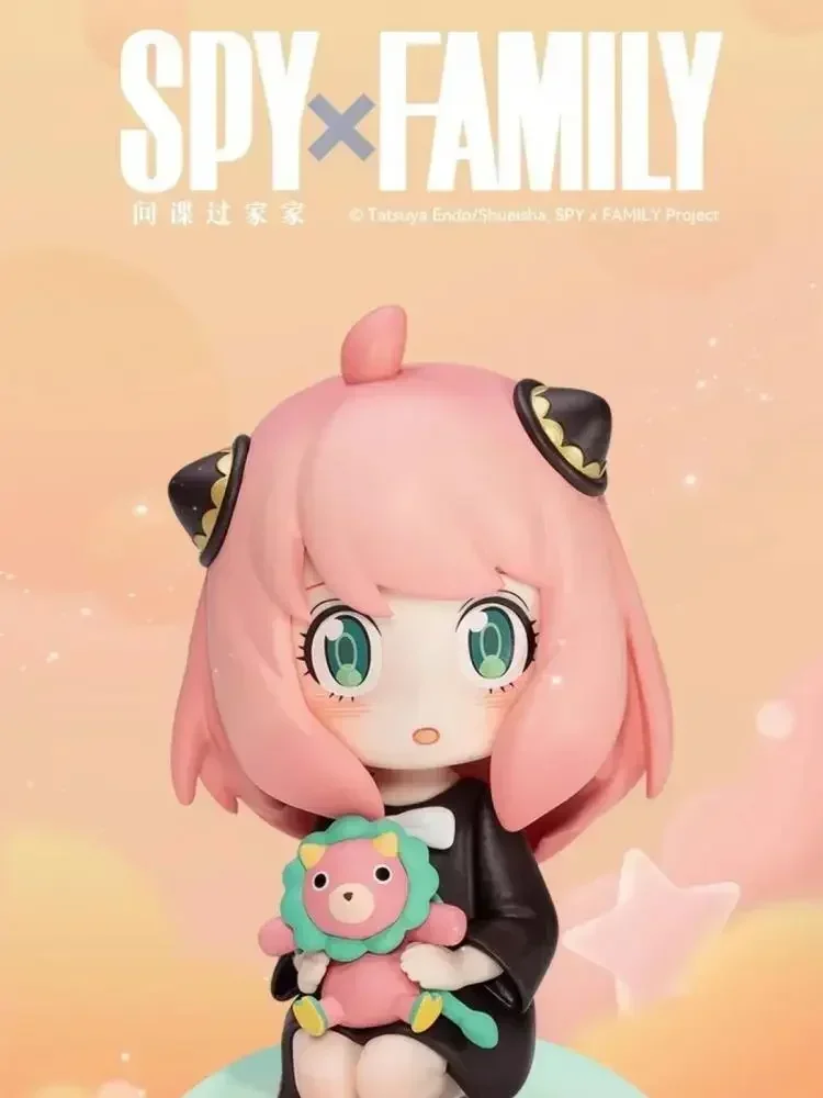POP MART Spy X Familie Anya Serie Blind Box Mystery Box Erraten Tasche Spielzeug Puppe Nette Anime Figur Desktop Orname