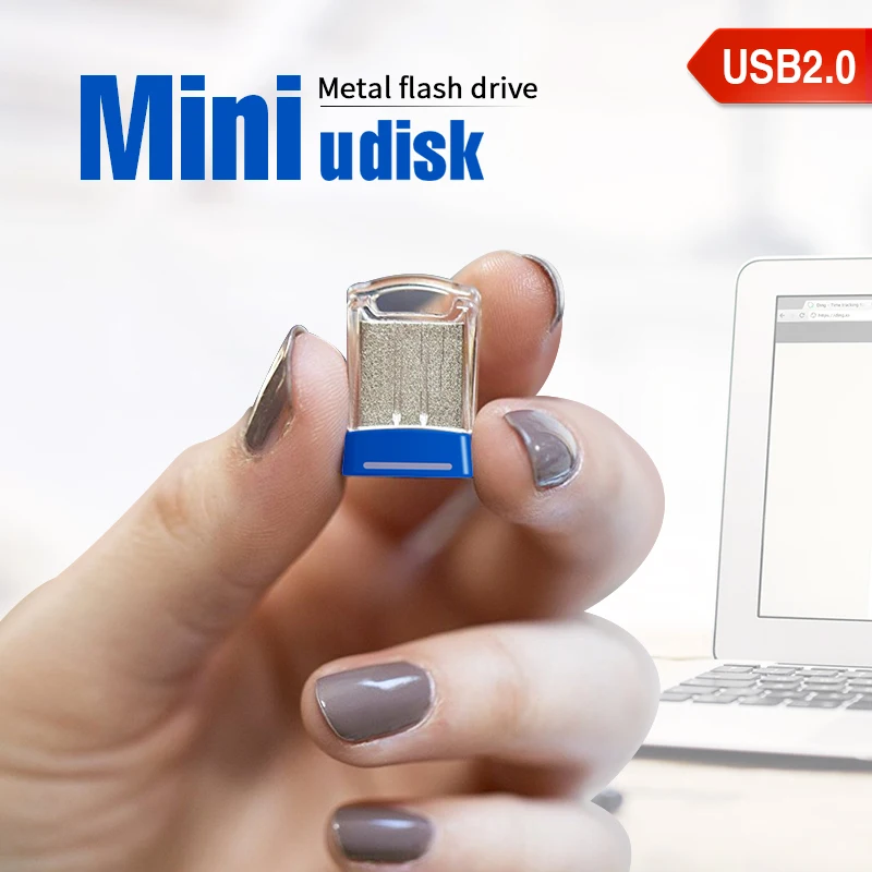 Super Mini USB Flash Drive Creative Business Gift Pen Drive 64GB Real Capacity Memory Stick 32GB Black Pendrive U Disk 16GB 8GB