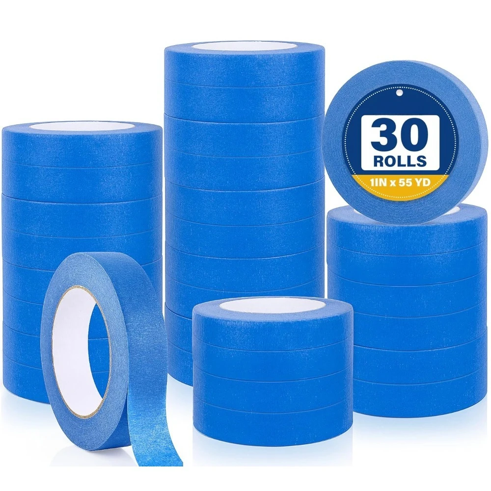 

‌Blue Painter's Tape - Residue-Free Multi-Surface Masking Tape for Walls, Automotive, Indoor/Outdoor Use