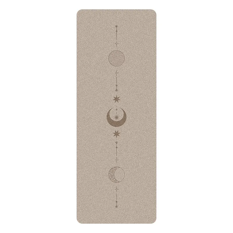 سجادة يوجا من المطاط الطبيعي، سجادة لياقة بدنية منزلية من البولي يوريثان غير اللامع من حرير جوز الهند، لياقة بدنية رياضية مقاومة للاهتراء وغير قابلة للانزلاق، متجر ممتص للعرق #5