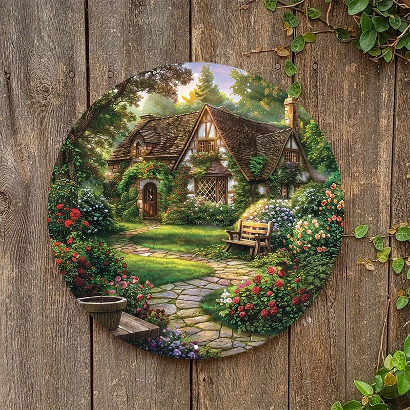 2D Flat, 2D Flat - 1pc of 2D Flat Printed Metal Sign Measuring 20x20cm, Plus an 8x8 Inch (20x20cm) Metal Sign Depicting a Deligh