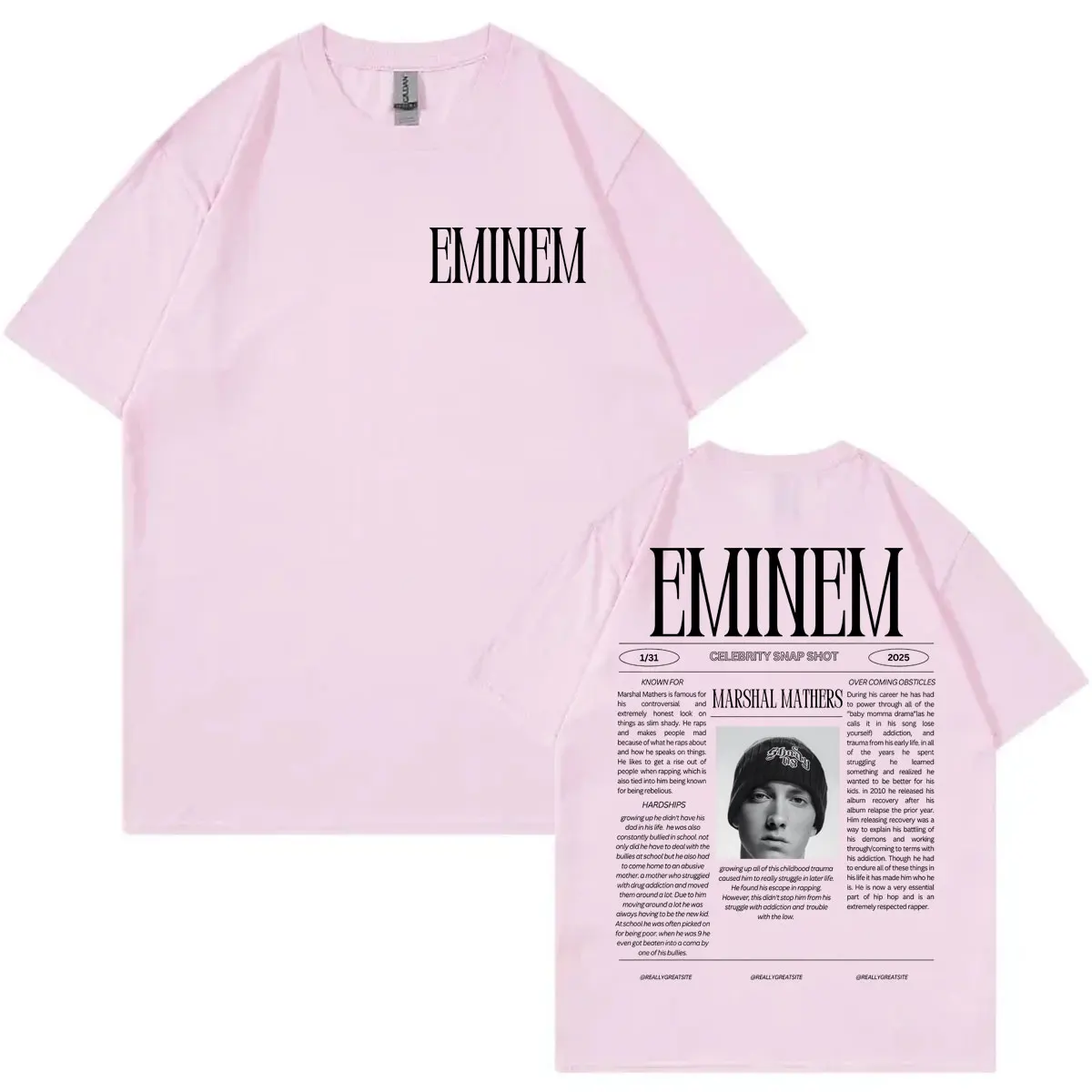 Rapper Eminem Merch T-shirt Men Women Hip Hop Vintage Short Sleeve T-shirts Summer Fashion Casual 100%cotton T Shirt Streetwear