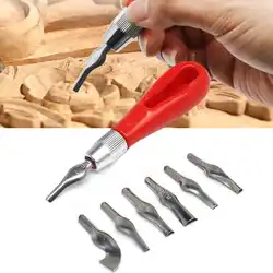 Carving Tool Practical Beginner DIY Portable ABS LInoleum Cutter Art Supplies Ergonomic School Engraving  Multifunctional