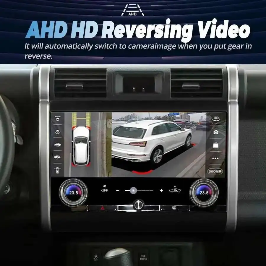 13 بوصة Carplay راديو السيارة لتويوتا FJ كروزر 2007-2023 أندرويد 13 شاشة تعمل باللمس الوسائط المتعددة مشغل فيديو لتحديد المواقع والملاحة ستيريو #3