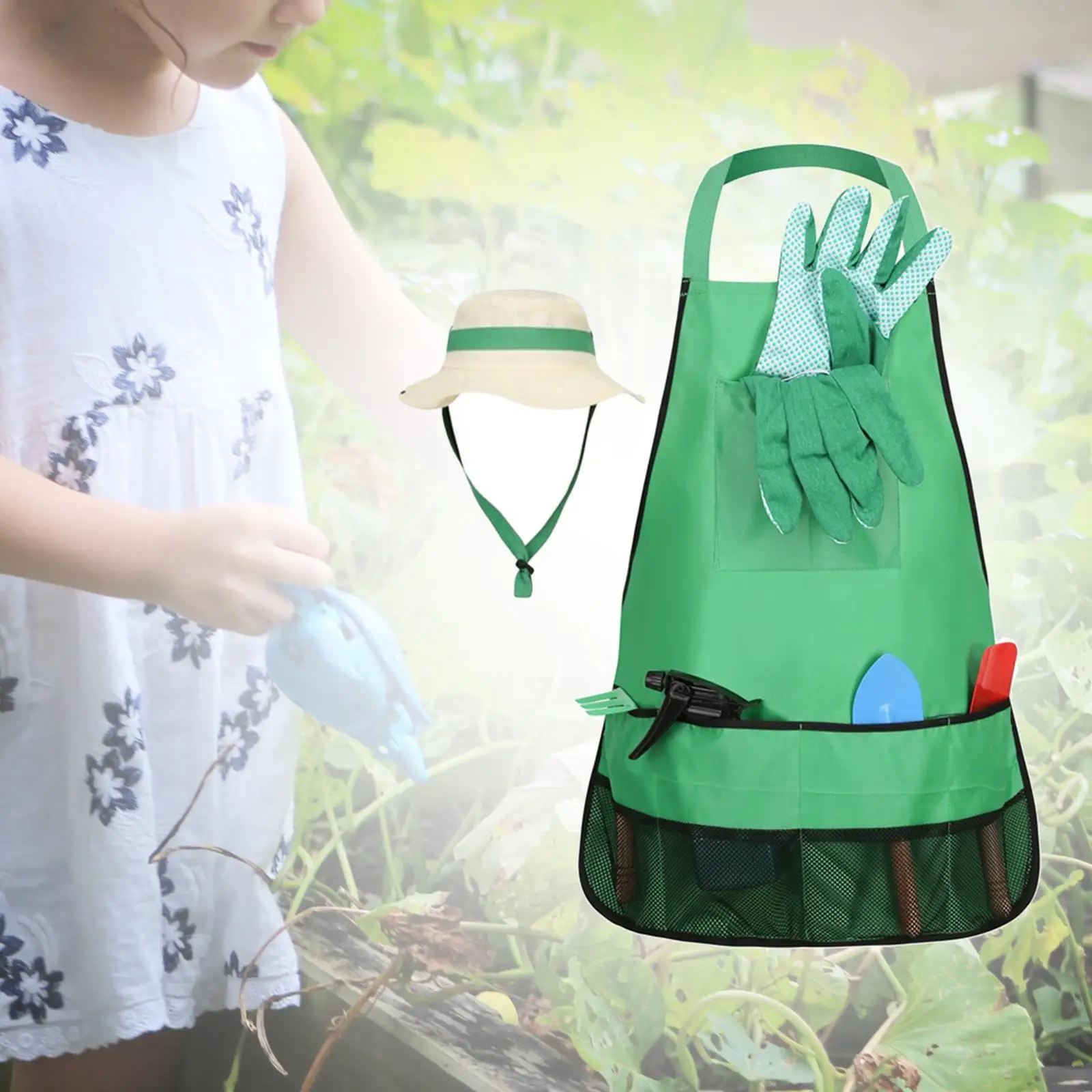 

Toddlers Gardening Tool Kits 7Pcs Small Garden Pretend Toy Little Gardeners Set for Kindergarten