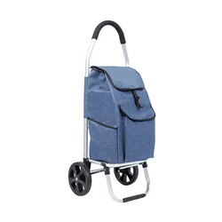 Climb Stair Shopping Cart Multipurpose Collapsible Reusable Shopping Cart Bag Folding Hand-Pulled Silent Luggage Cart Travel Bag