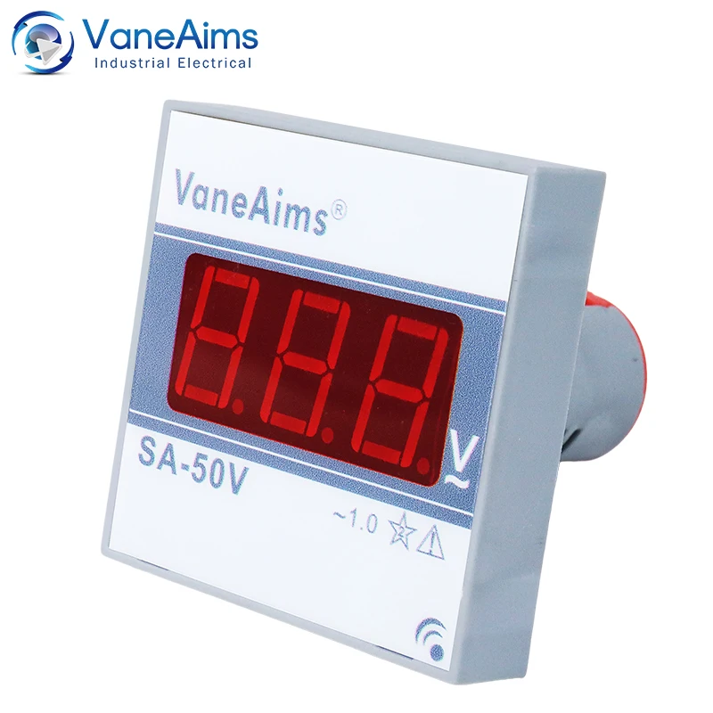 22 mm SA-50 vierkante voltmeter digitaal display voltmeter ampèremeter indicatielampje pilot lamp amp volt Hz meter spanningsmeter 30-500v