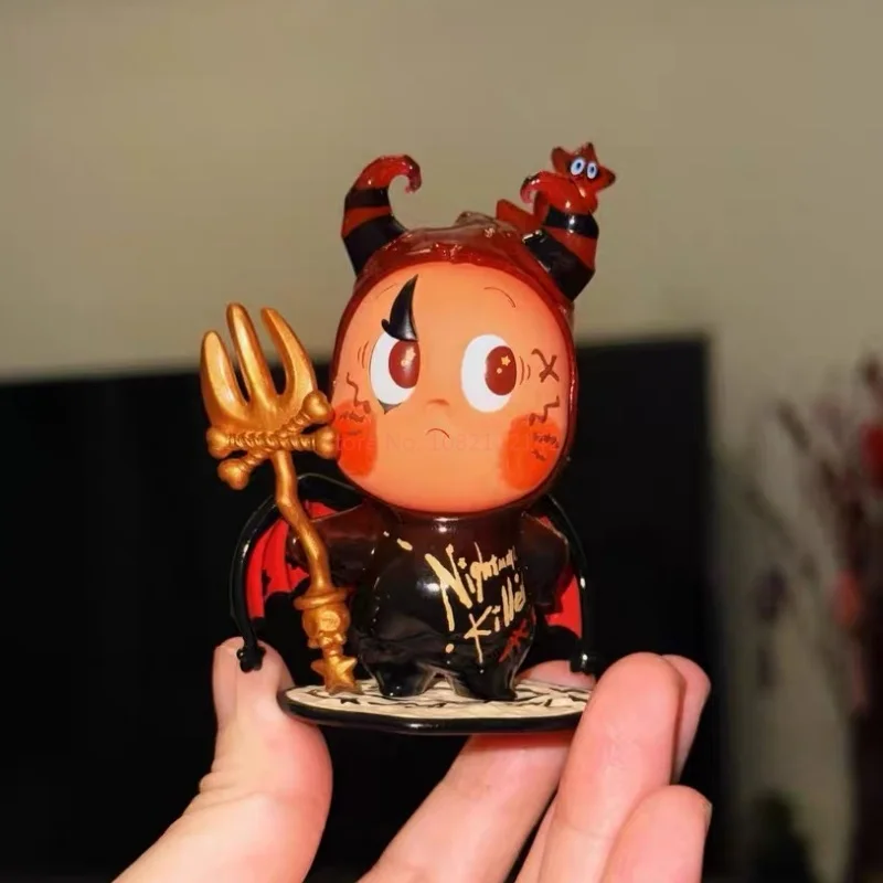 POP MART Twinkle Twinkle Little Devil Star Series กล่องสุ่มฟิกเกอร์อนิเมะ ตุ๊กตาแอคชั่นน่ารัก ของตกแต่งโต๊ะทำงาน ของเล่นโมเดล ของขวัญ