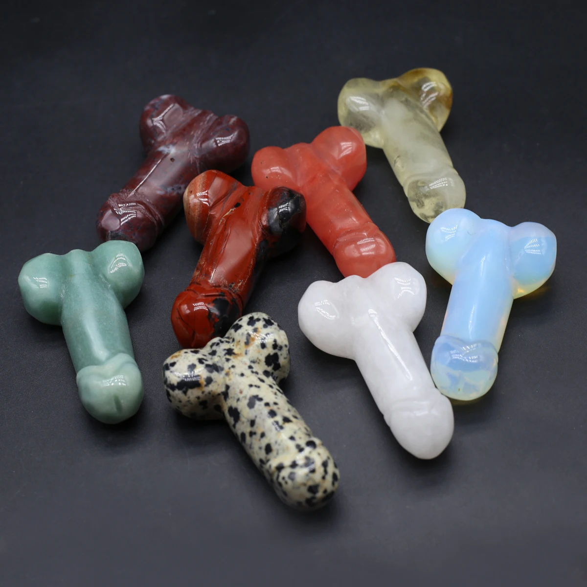 5PCS Wholesale Natural Opal Rainbow Stone Agate Random Color Pendant 49x28mm Jewelry Making DIY Necklace Earrings Accessories