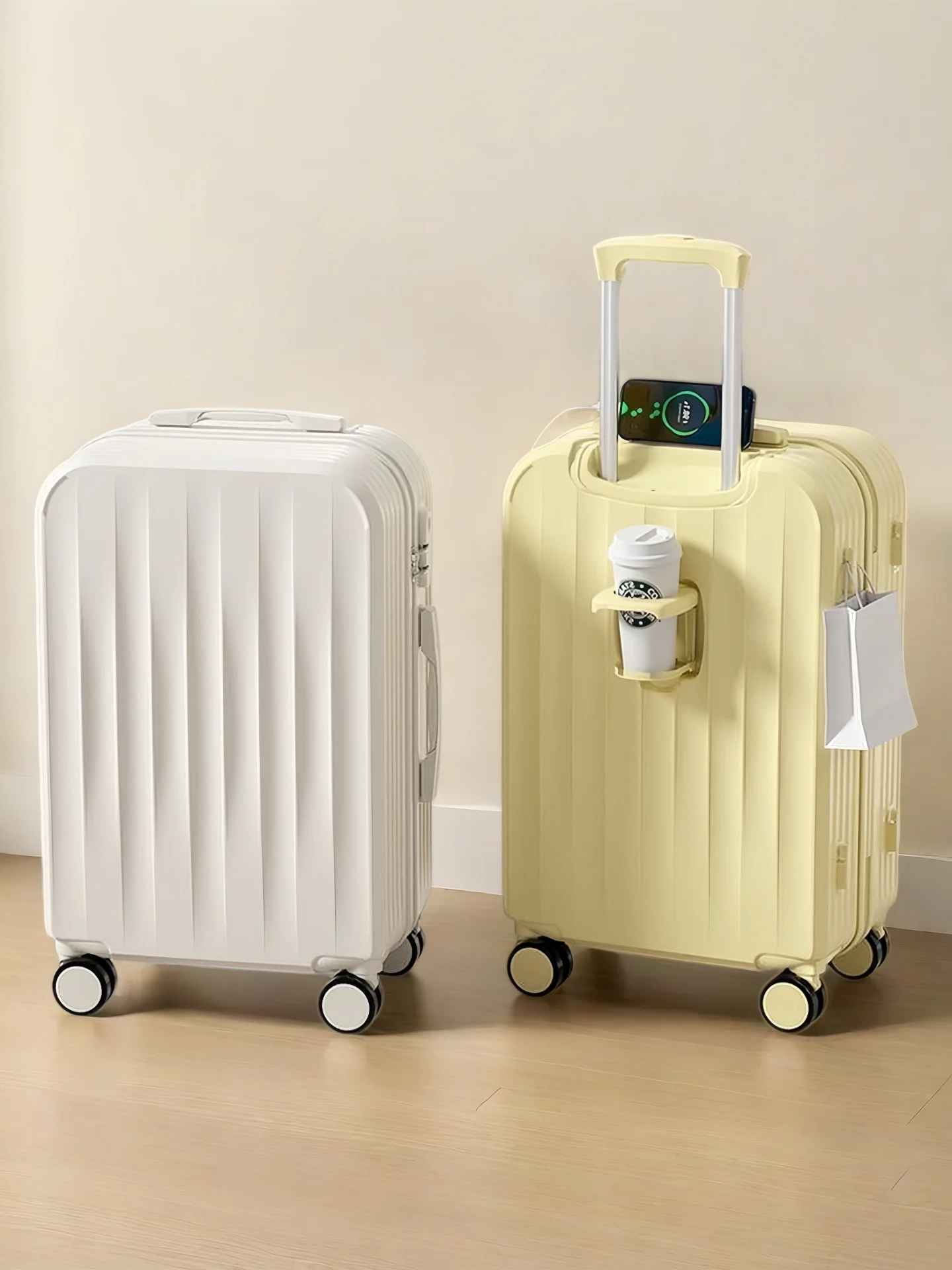 lightweight-durable-travel-suitcase-women's-20-inch-carry-on-bag-style-zipper-closure-all-wheel-rotation-chinese-made