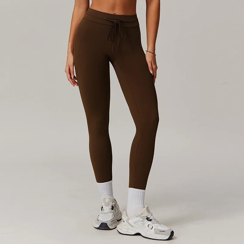 Mermaid Curve High Waist Yoga Pants Belly Tight Hip-lifting Fitness Pants Outer Wear Beautiful Hip Design Running Pants