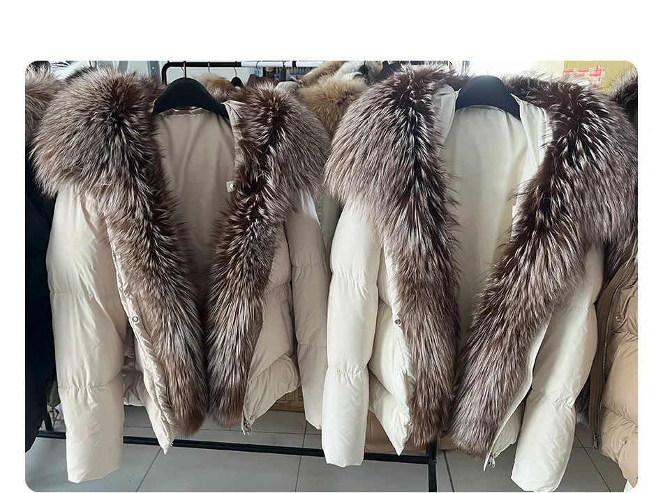 2026 MAOMAOKONG White Duck Down Jacket Winter Women