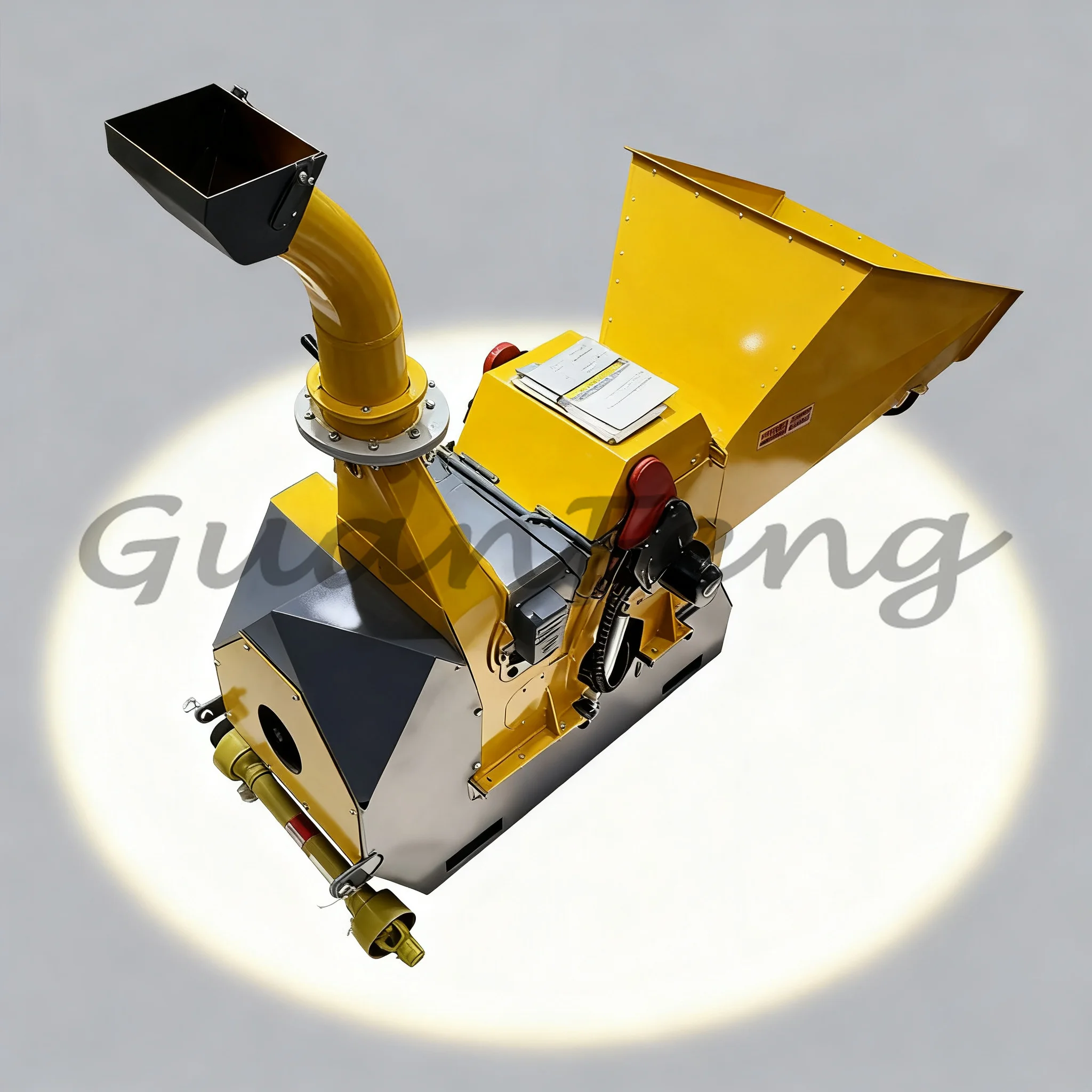 Mobile Dry Wet Branch Chopper, Wooden Crate Shredder, Portable Garden Wood Branch Cutting Machine