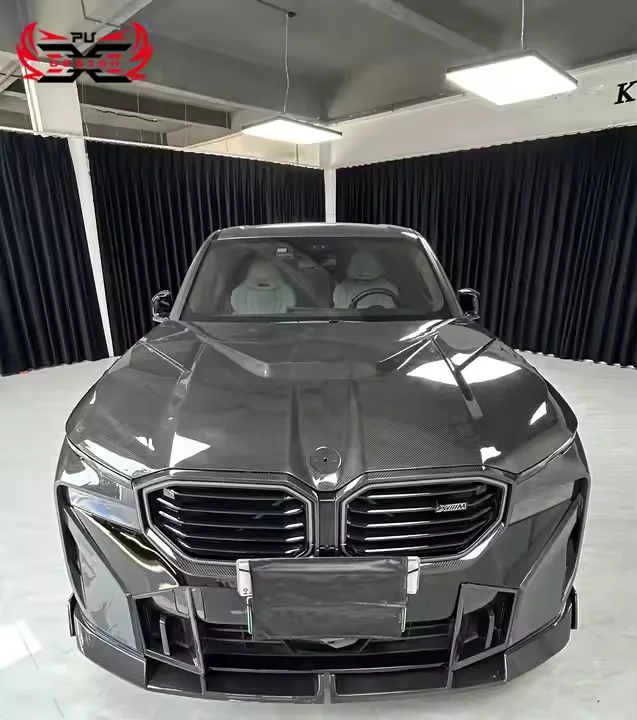 لسيارات BMW XM G09 LD طقم الجسم المصد الأمامي من ألياف الكربون الجافة