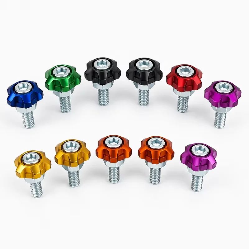 Hexagon Star Modified Screw Kit CNC Aluminum Alloy Bolt Washer Nut Set for Motorcycle Bike Scooter Car DIY Fastener