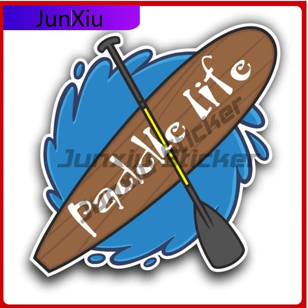 

Kayak Paddle Life Vinyl Sticker Bumper Cover Scratches Decoration Decals For Auto Cars Camper Windows Windshield Luggage Kayak