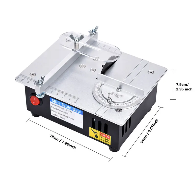 Mini Craft Cutting Machine,small Electric Saw Table,, Mini Table Saw for Household DIY 45 Degree Cuting ,PCB Model Cutting Tool