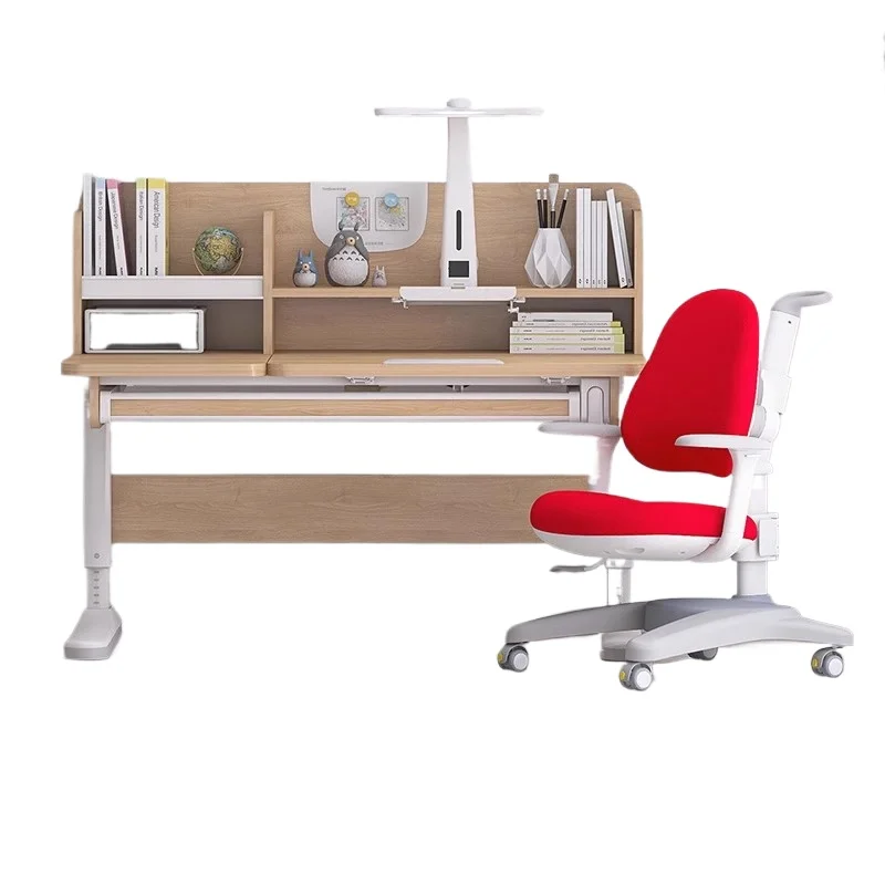 L'm'm Children's Study Desk Front Lift Primary School Student Home School Desk and Chair