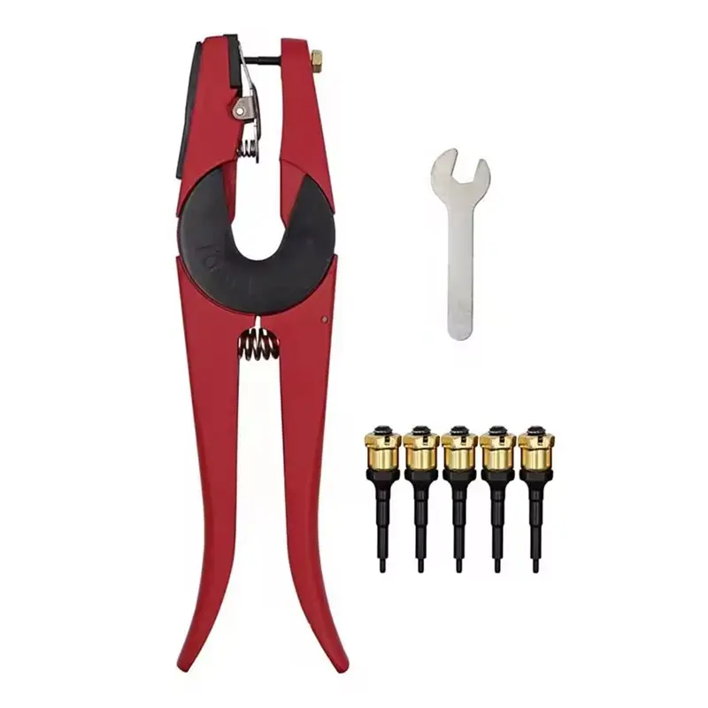 

ABMR-Farm Animals Ear Tag Pliers Set With Spare Nails For Livestock For Cows And Goats