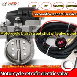 Exhaust Motorcycle Exhaust Pipe System Locomotive Sound Modified Stainless Valve Electronic Switch Button Control 51/60/63mm Dia
