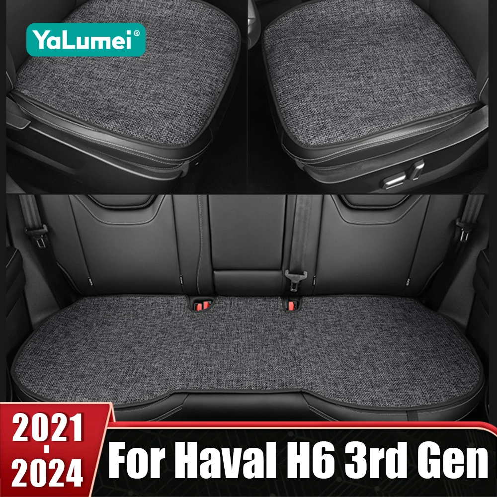 

Front Rear Seat Protector Cushion Anti-slip Pad Breathable For Haval H6 3rd Gen 2021 2022 2023 2024 GT DHT-PHEV Car Accessories