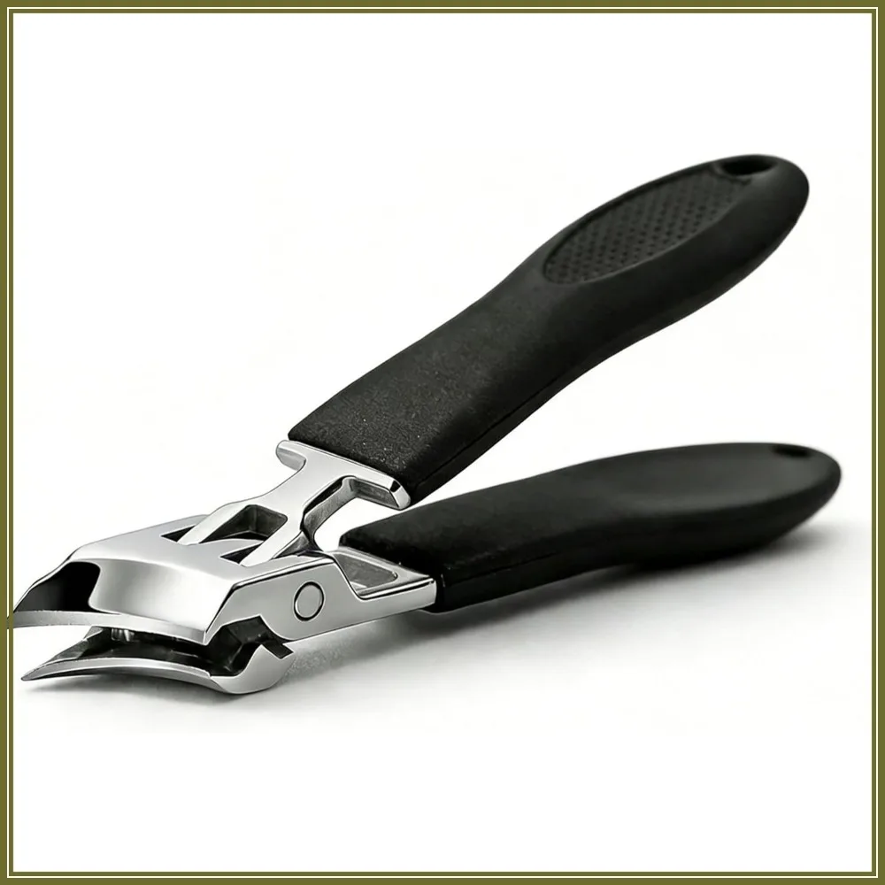 

Wide Jaw Anti-Splash Slanted Nail Clipper 2026 New Curved Toenail Clippers for Thick Nails with Ergonomic Handle