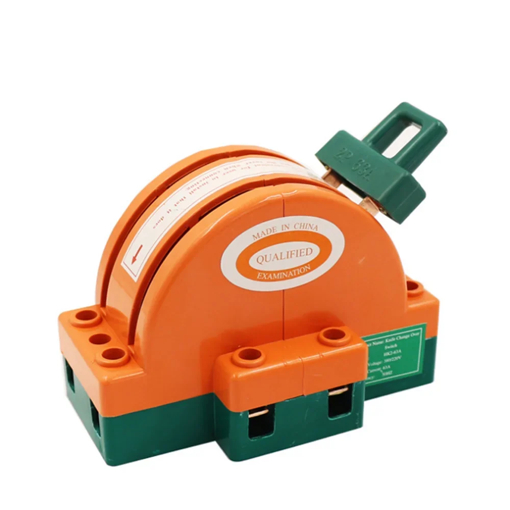 1PC Heavy Duty 2Poles Double Throw DPDT 2P 32A Safety Knife Blade Disconnect Switches