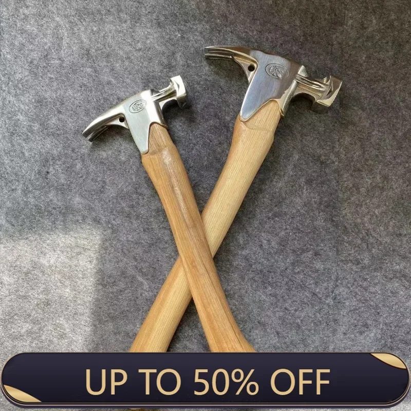Woodworking Nail Hammer Hardware Household Iron Integrated Claw Hammer Tools Labor-Saving Anti-Skid Multifunctional Manual Tool
