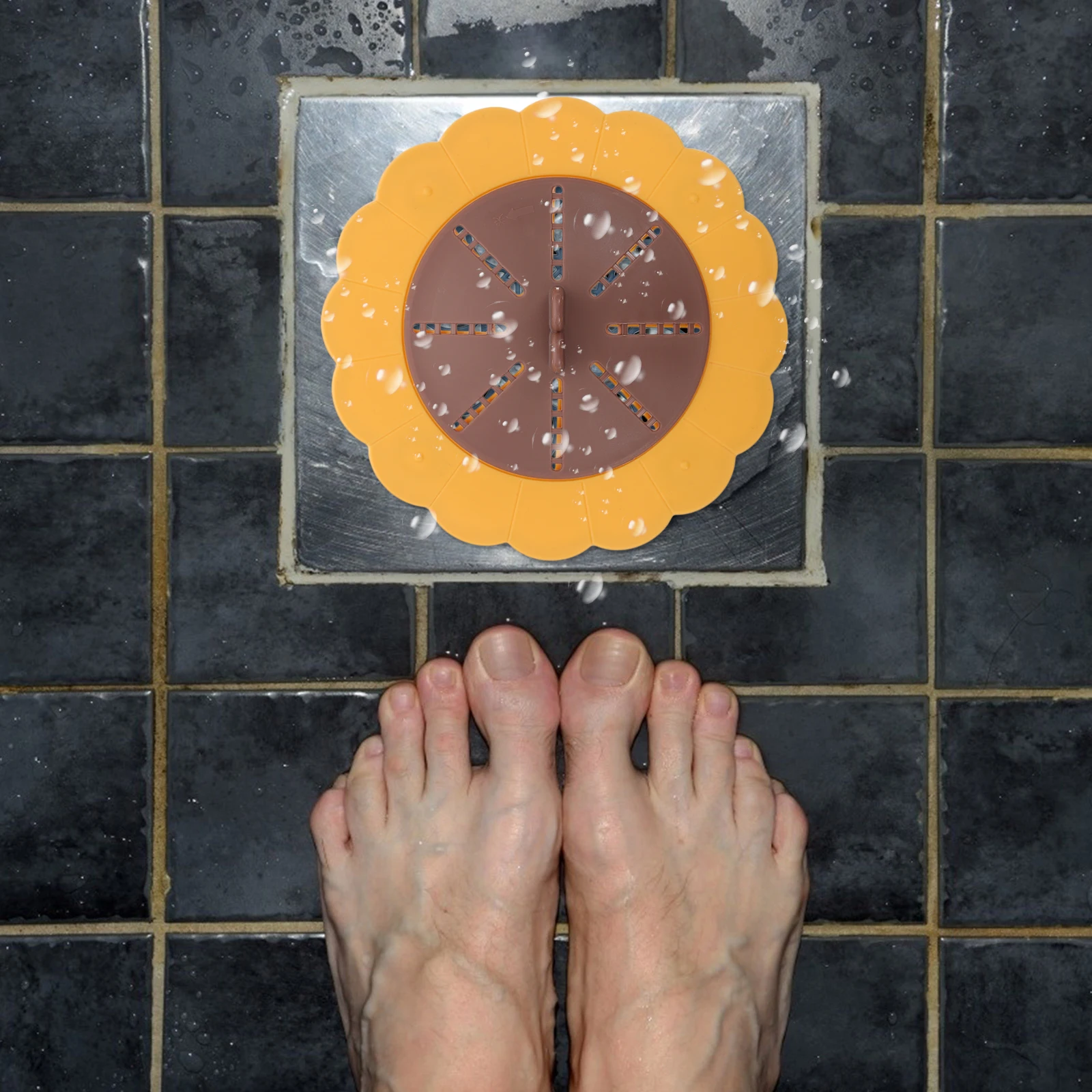 

2 шт., крышка для слива пола, анти-кольцо для ванной комнаты, кухни, туалета, прочный дренажный фильтр, герметичное уплотнительное кольцо для канализации