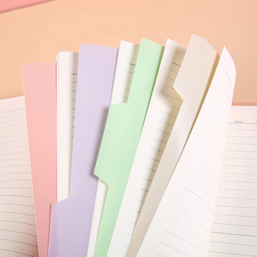 A5 A4 File Paper Divider Loose Leaf Index Page Separator 4pcs/set