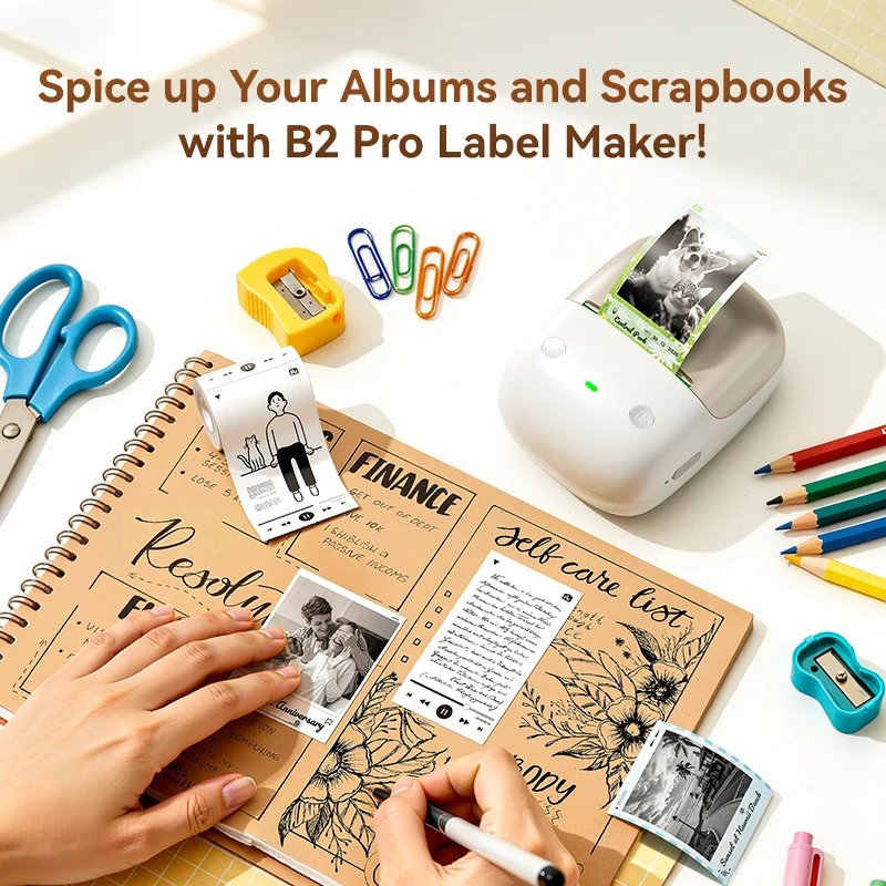 Niimbot B2 Pro Thermal Label Printer 300 DPI Inkless Label Maker Machine Photo Label Machine for DIY/Picture /Home/Office