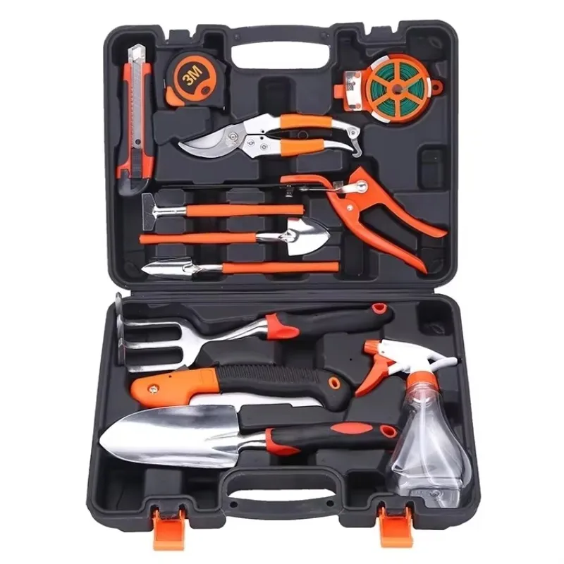 Garden Tool Set 13 Piece Aluminum Alloy Steel Hand Tools Kit withBox Outdoor Tool Gardening Work Set Gift