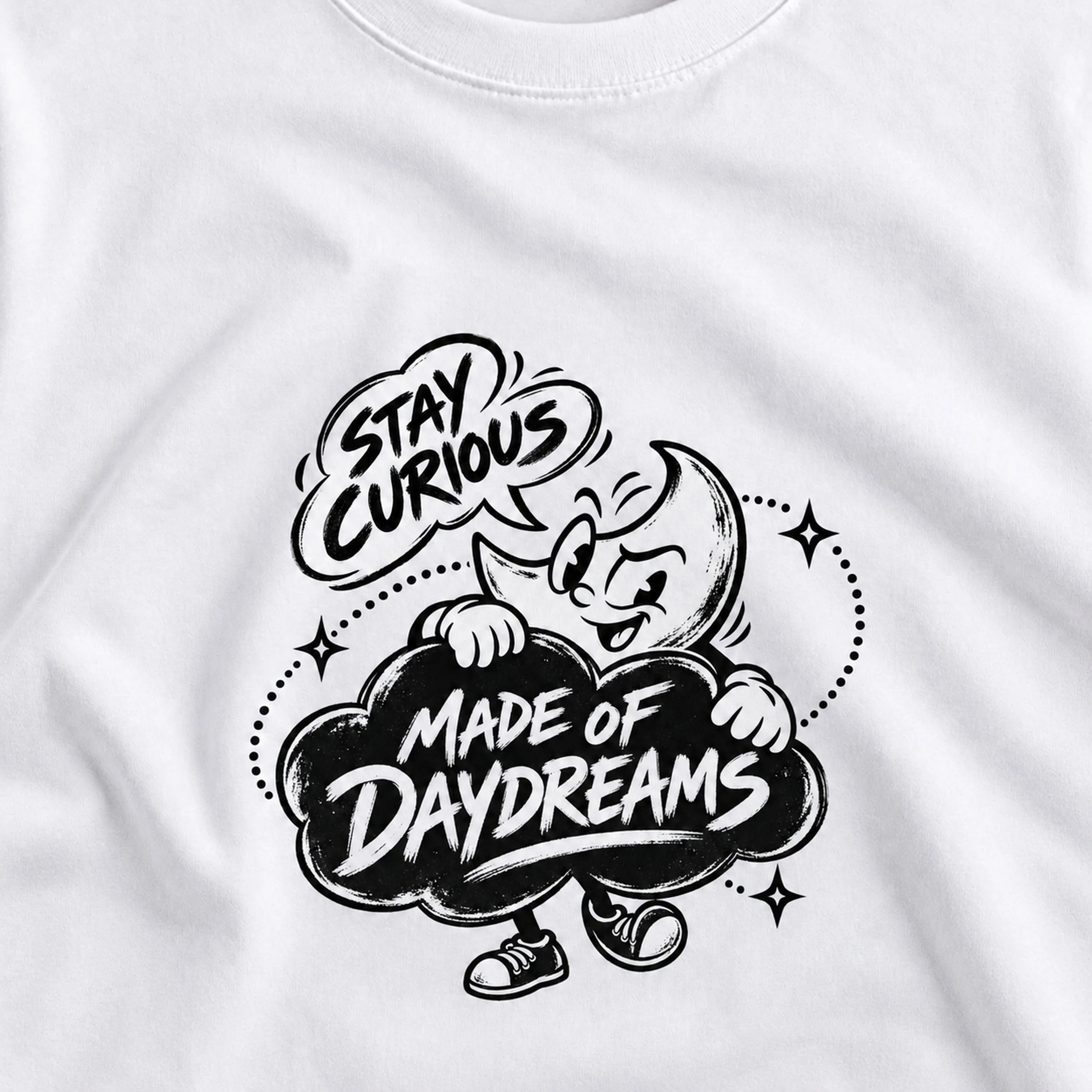 Daydream Moon Character Graphic T-Shirt