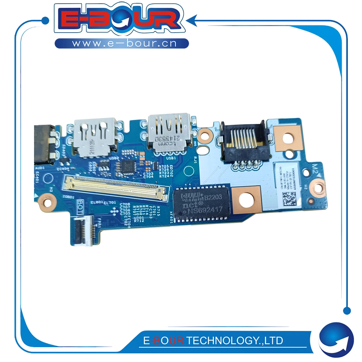 Scheda USB del computer portatile per DE Latitu 3420 e3420 4550NF020003 0F78FC Notebook Porta USB Scheda interruttore di alimentazione Nuovo