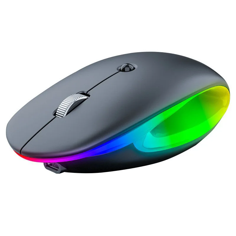 Office dual-mode Bluetooth mouse charging luminous computer notebook office silent wireless mouse