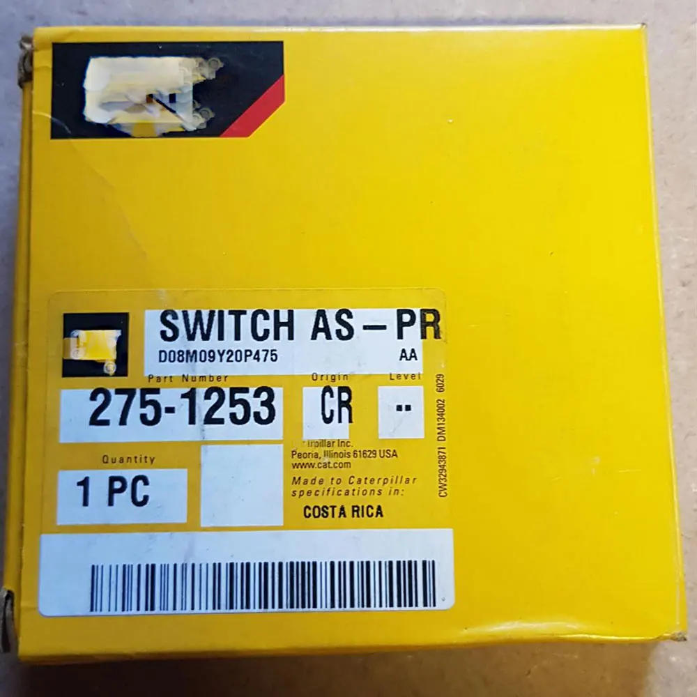 

Pressure Sensor 275-1253 2751253 for Caterpillar E345D E349D E390D Excavator Accessories Construction Machinery Parts Brand New