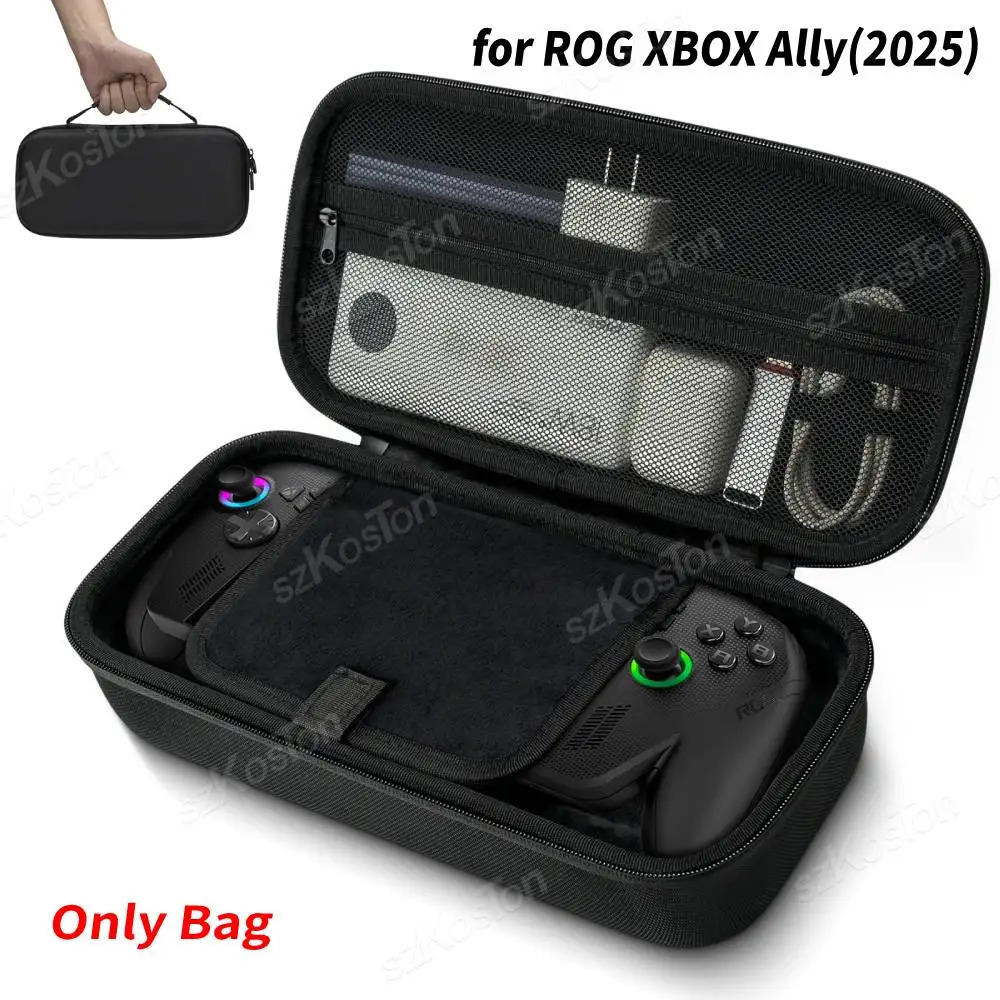 Étui de transport de grande capacité pour Console de jeu ROG XBOX ALLY, sac de rangement de voyage rigide EVA pour accessoires de jeu ROG XBOX ALLY X