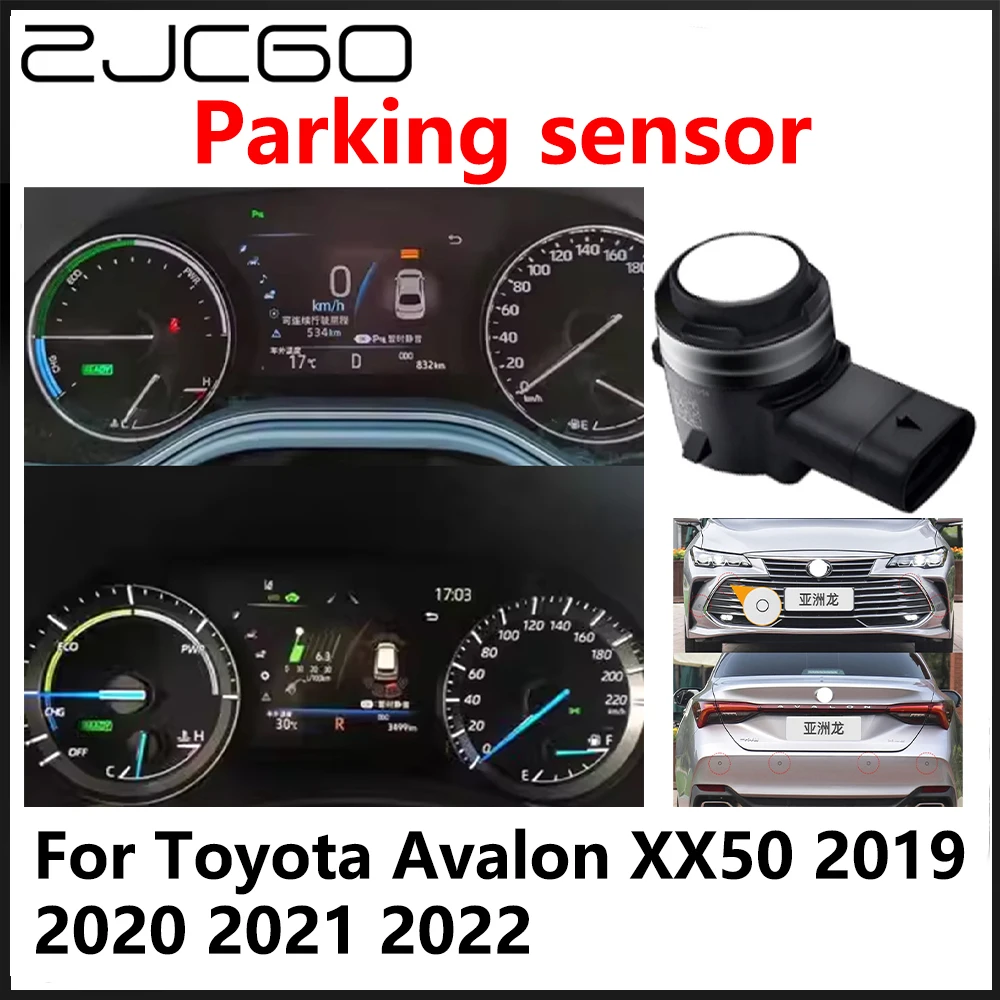 

ZJCGO OEM Front Rear Reverse Parking Sensor PDC Car Reversing AID System For Toyota Avalon XX50 2019 2020 2021 2022