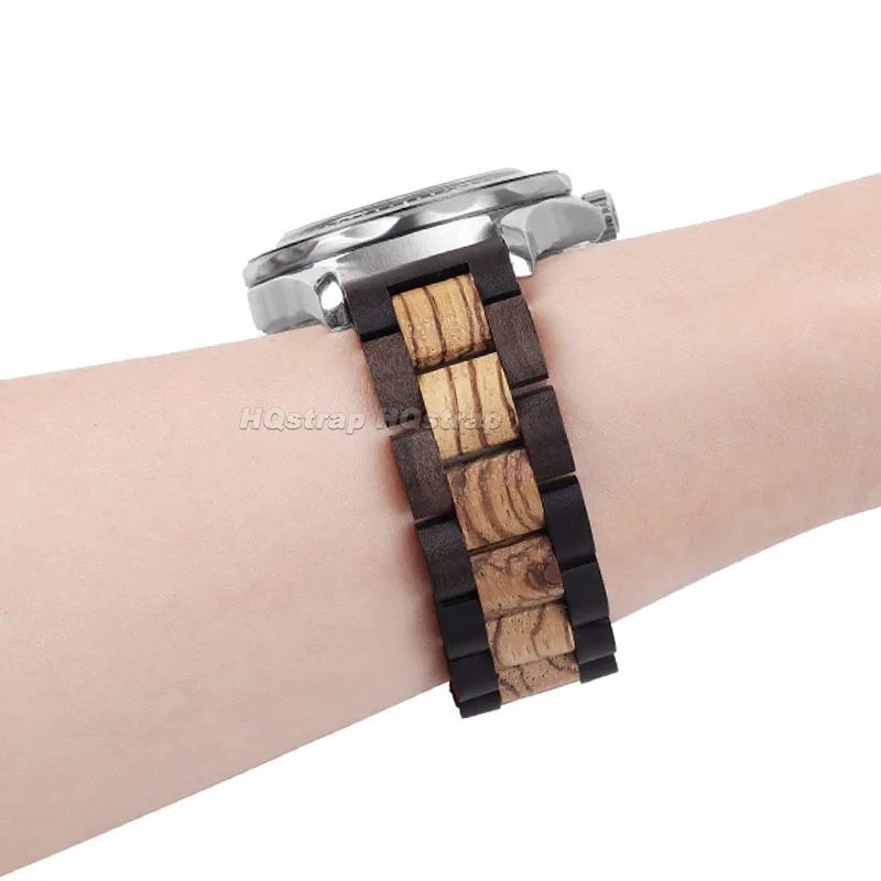 Wood Watch Strap 20mm 22mm Wooden Bracelet Quick Release Watchbands for Samsung Galaxy Watch for Huawei Watch GT2 GT3 Wristband