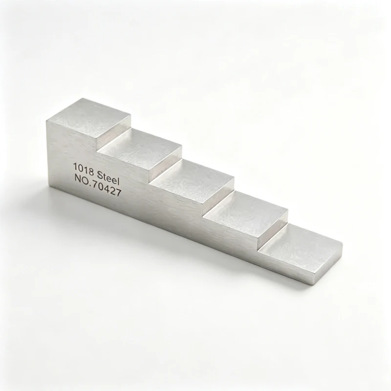 5‑Step Calibration Test Block NDT UT Step Reference Block for Ultrasonic Thickness Gauge Calibration Metal Standard Test Block